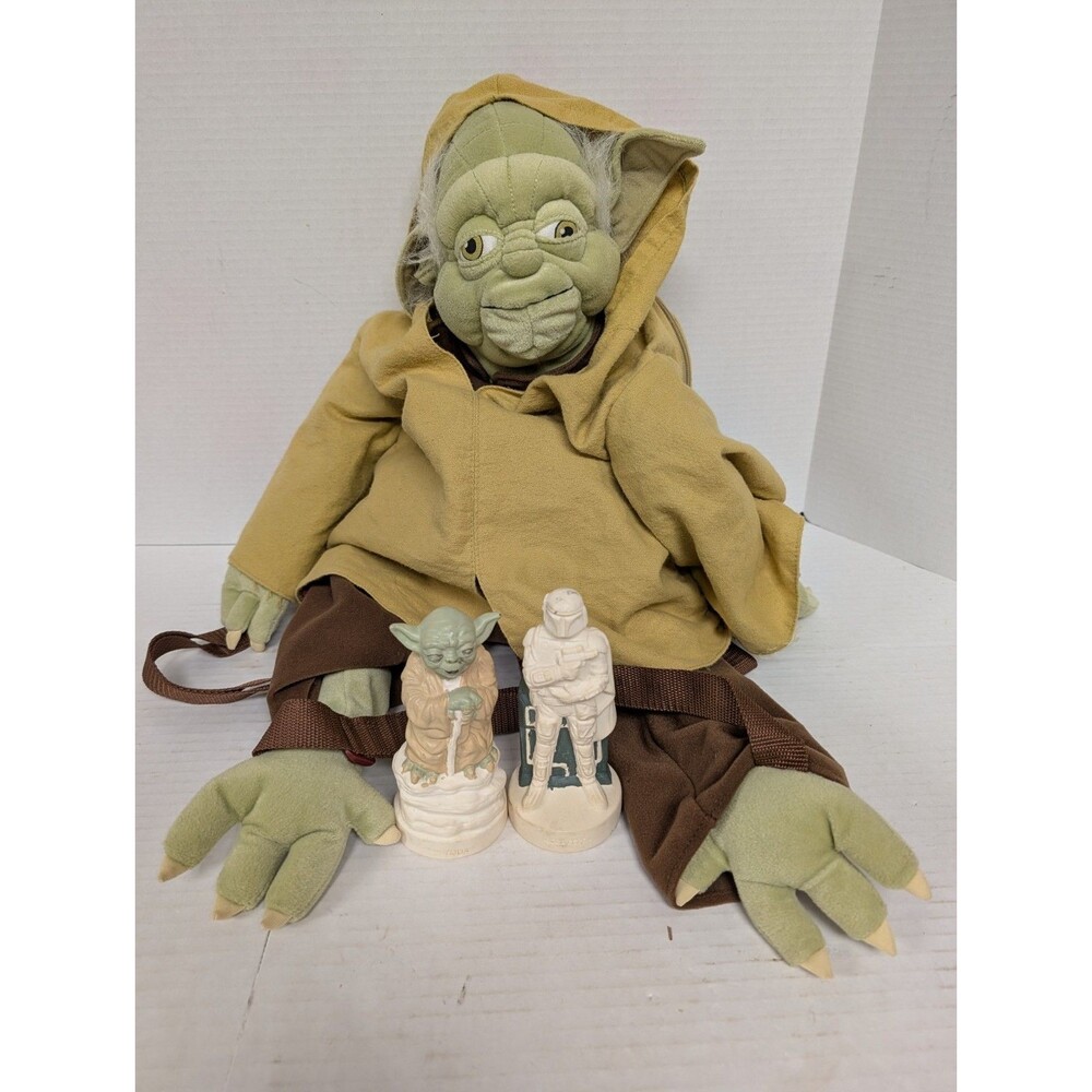 NEW RARE! Star Wars Disney Yoda Backpack Plush Lucas Film & Printable 80s Figs